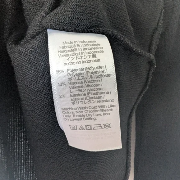 Madewell Ottoman Square Neck Top Black Size M Womens - Picture 4 of 6